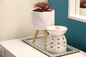 Mini Love Hearts design tealight wax melt burner