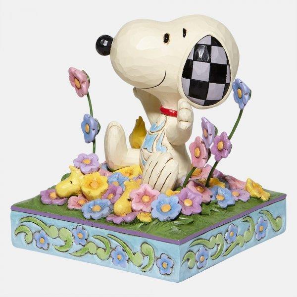 Peanuts by Jim Shore Figurine - Snoopy in Flowers