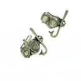 English Pewter Cufflinks - Snorkel & Mask