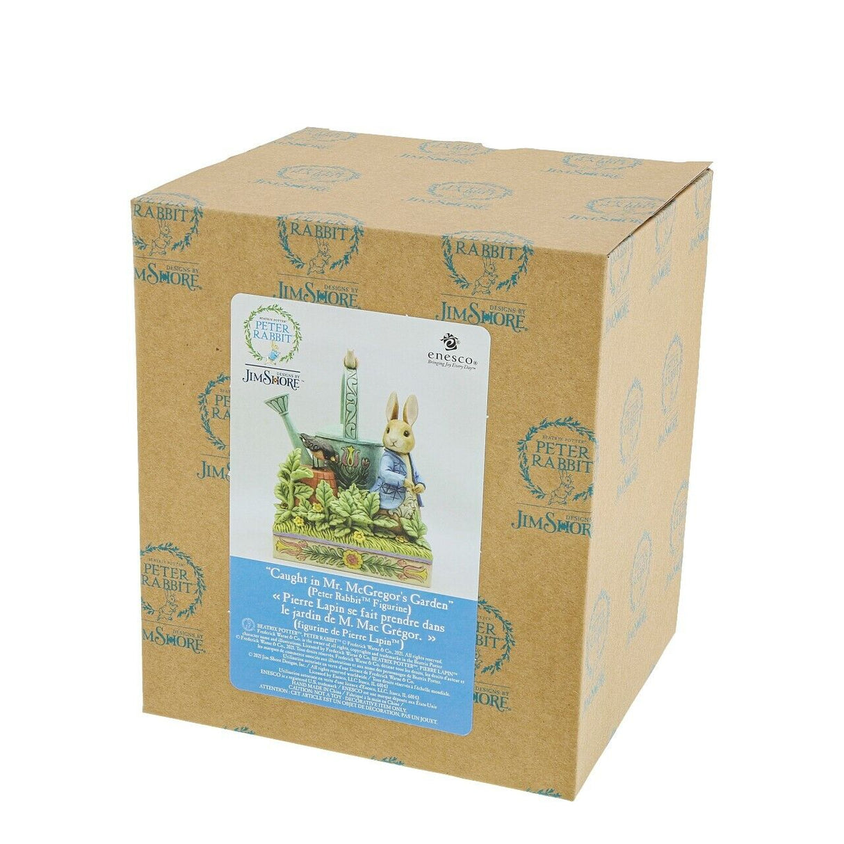 Beatrix Potter by Jim Shore Peter Rabbit Caught in Mr McGregor`s Garden Figurine