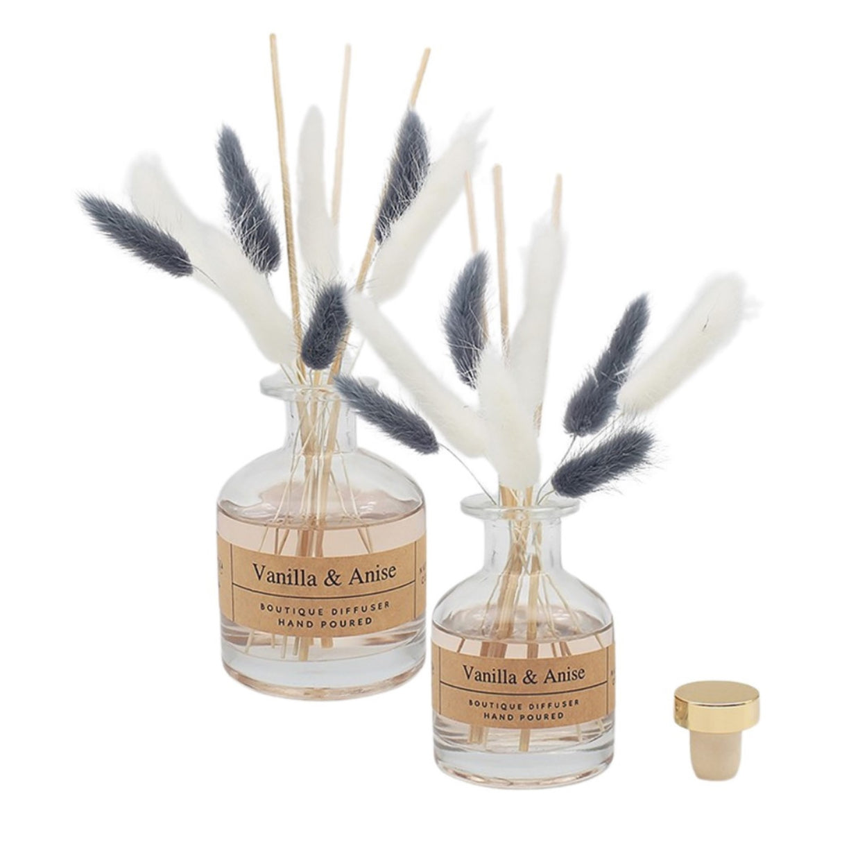 Desire Boutique Pampas Diffuser Vanilla & Anise Fragrance Various Sizes