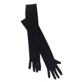 Burlesque Satin Opera Gloves Fancy Dress Accessory - Various Colours