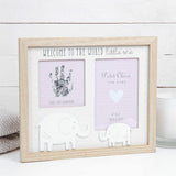 Petit Cheri Hand Print & Photo Frame 4" x 6" -  New Baby Boy or Baby Girl Gift
