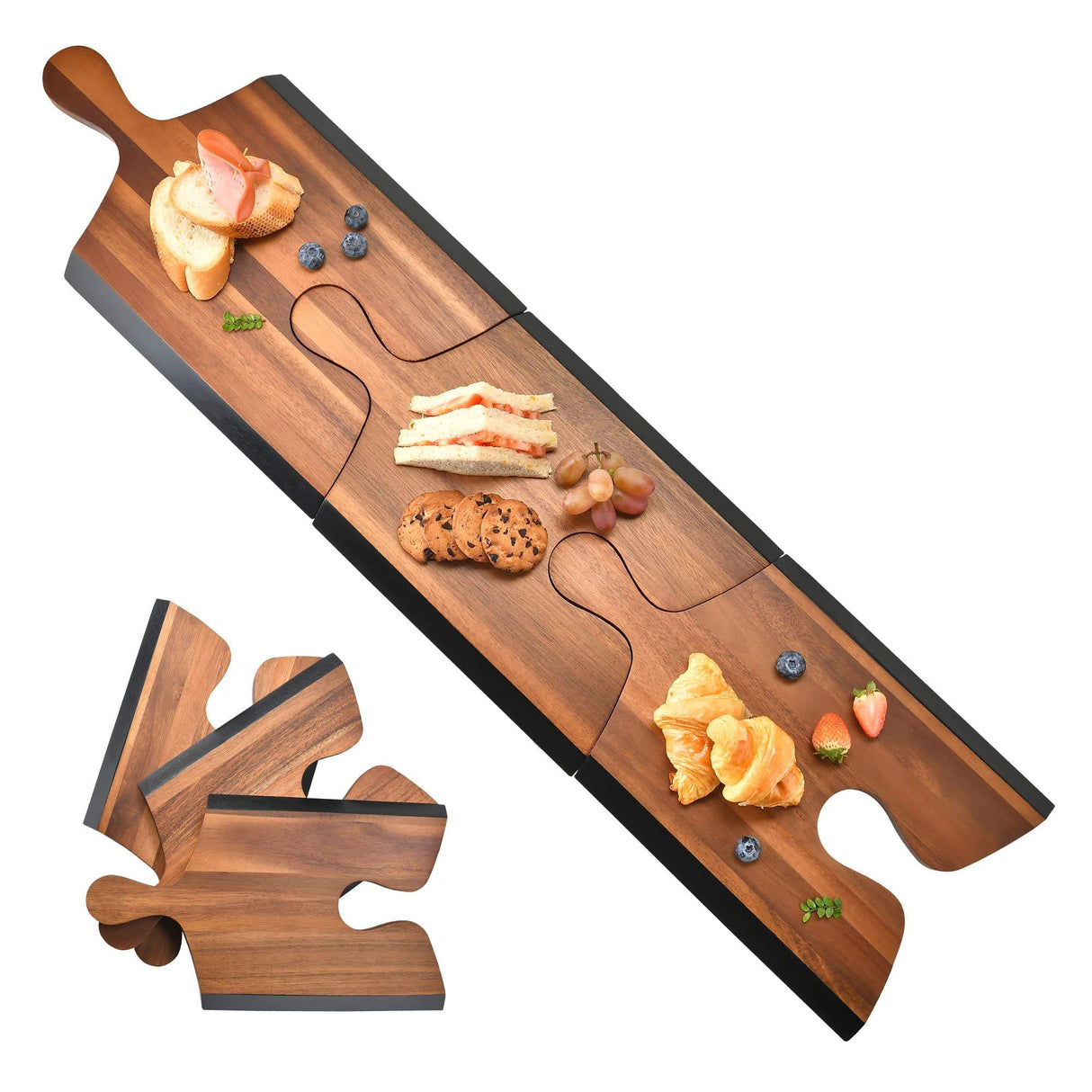 Jigsaw Puzzle Charcuterie Serving Board 	