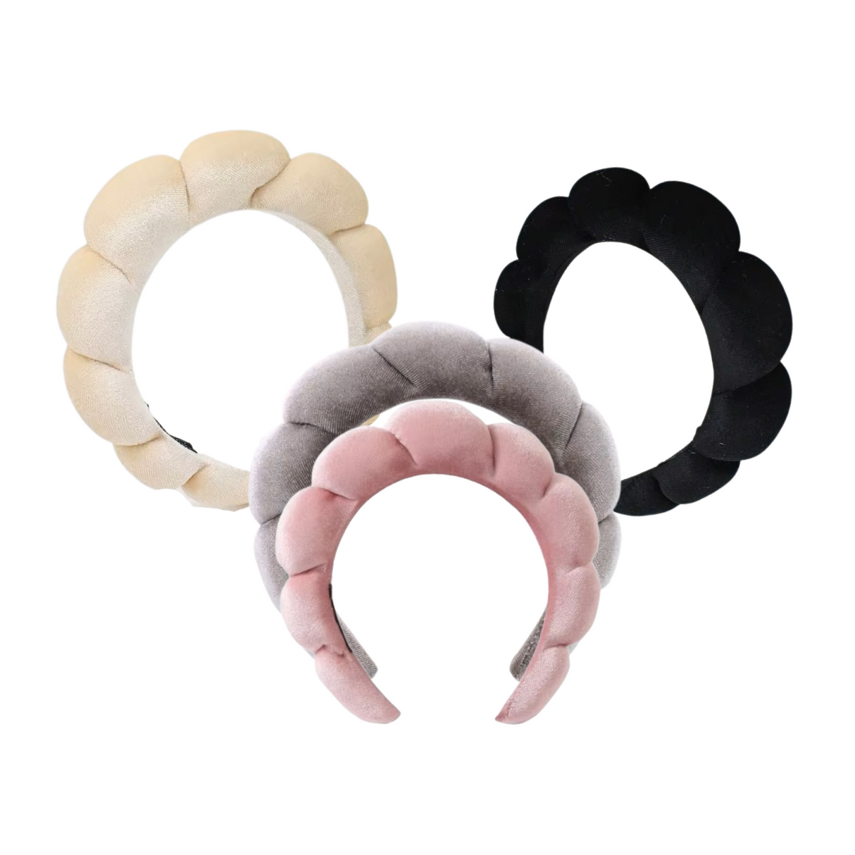 Krystina's Collection Fabric Cloud Spa Beauty Velvet Headband - Various Colours