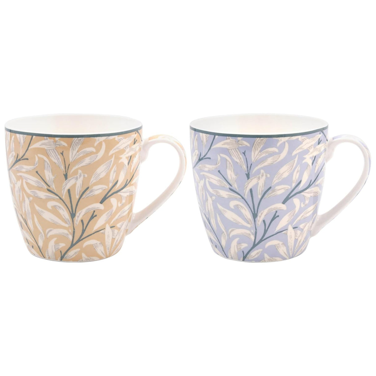 William Morris 2 Breakfast Mugs Gift Set - Willow Bough