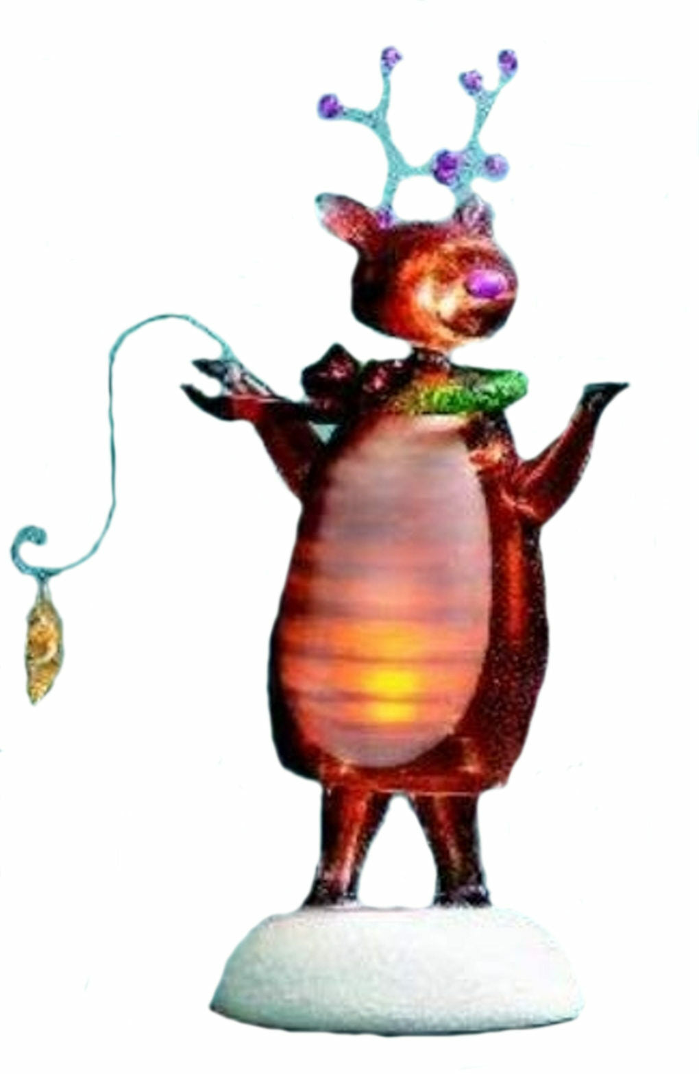 Seasons of Cannon Falls Bobble Light Up Festive Decoration - Reindeer