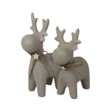 Sand Texture Effect Ceramic Reindeer Decorations