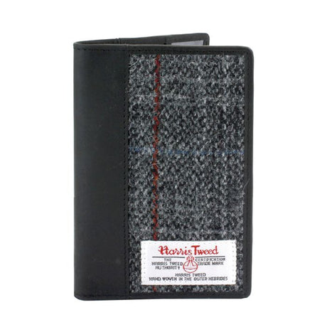 Harris Tweed Passport Holder Leather Trim: Berneray