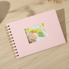 Woodside Home Living Spiral Bound Photo Album - 21.5cm x 15cm pink