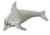 English Pewter Tie Pin or Lapel Badge - Dolphin
