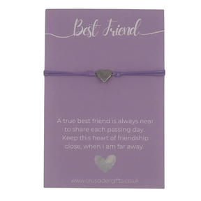Woodside Home Living Keepsake Letterbox Bracelet - Best friend heart
