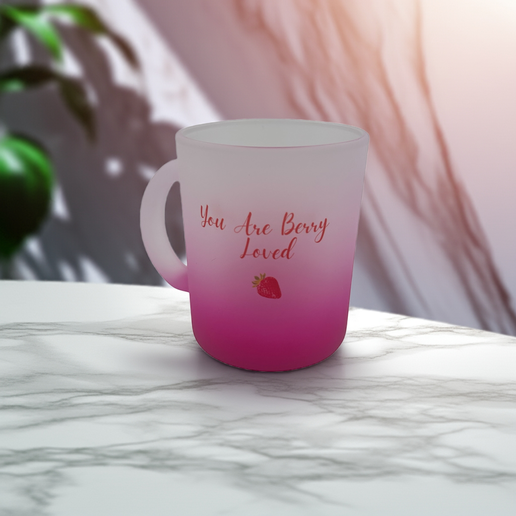 Woodside Home Living - You Are Berry Loved Pink Ombre Sentiment Mug