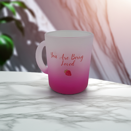 Woodside Home Living - You Are Berry Loved Pink Ombre Sentiment Mug