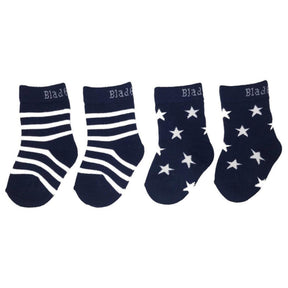 Blade & Rose Navy & White Socks Age 2-4 Years