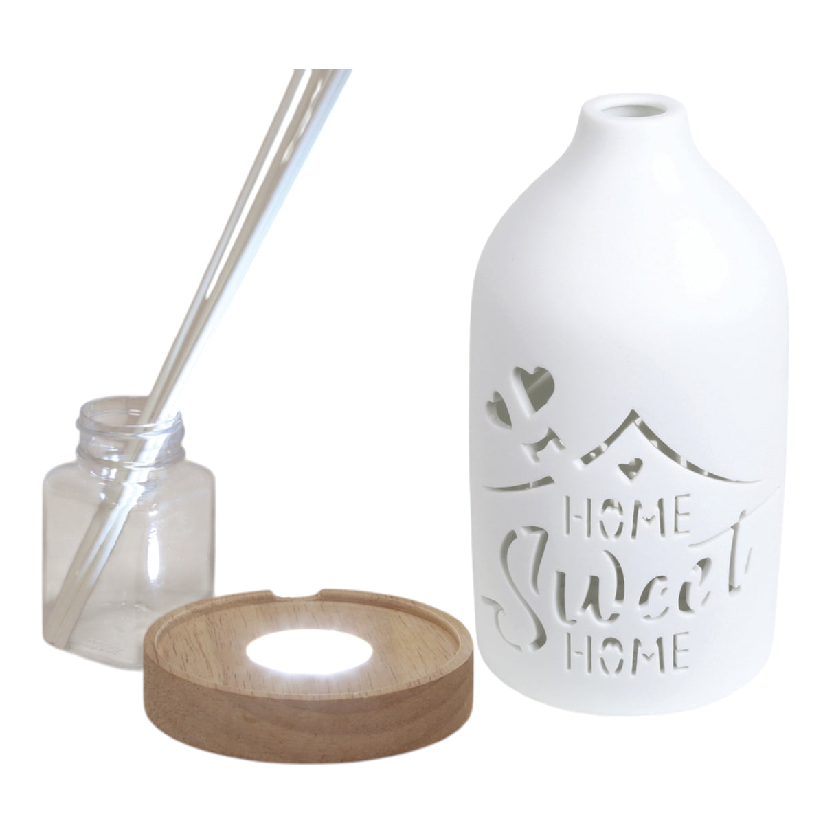 Aroma LED Ceramic Reed Diffuser - Various Designs
