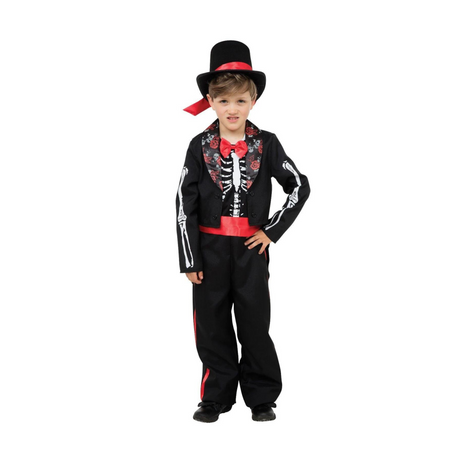 Childs Day of the Dead Boy Halloween Fancy Dress Costume Age 8 - 10