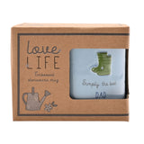 Love Life Embossed Mugs - Dad