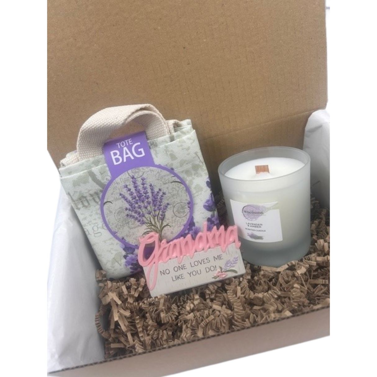 Grandma - Lavender Home Fragrance Candle Treat Box Hamper