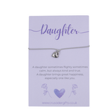 Woodside Home Living Keepsake Letterbox Bracelet - Daughter Purple