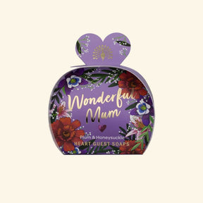 Occasions Soap Wonderful Mum 3 x 20g Mini Heart Shaped Soap Bars