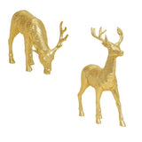 Christmas Room Decor Gold Reindeer Ornaments