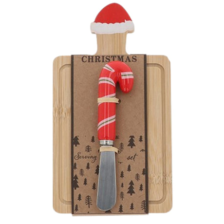 Christmas Cheer Mini Serving Board Set - santa hat