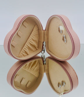 Krystina's Collection Heart Shaped Jewellery Box - Various Colours