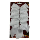 Red or White Satin Bows Twist Tie (12cm) white
