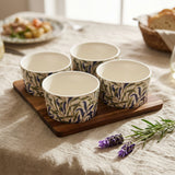 William Morris 4 Snack Bowls & Tray Set - Willow Bough