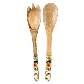 salad serving set fig design