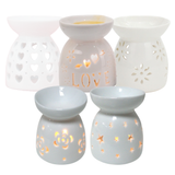 White Ceramic Wax Burner - Various Designs