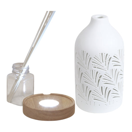 Aroma LED Ceramic Reed Diffuser - Various Designs