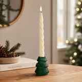 Small Christmas Tree Candle Holders - Various Colours