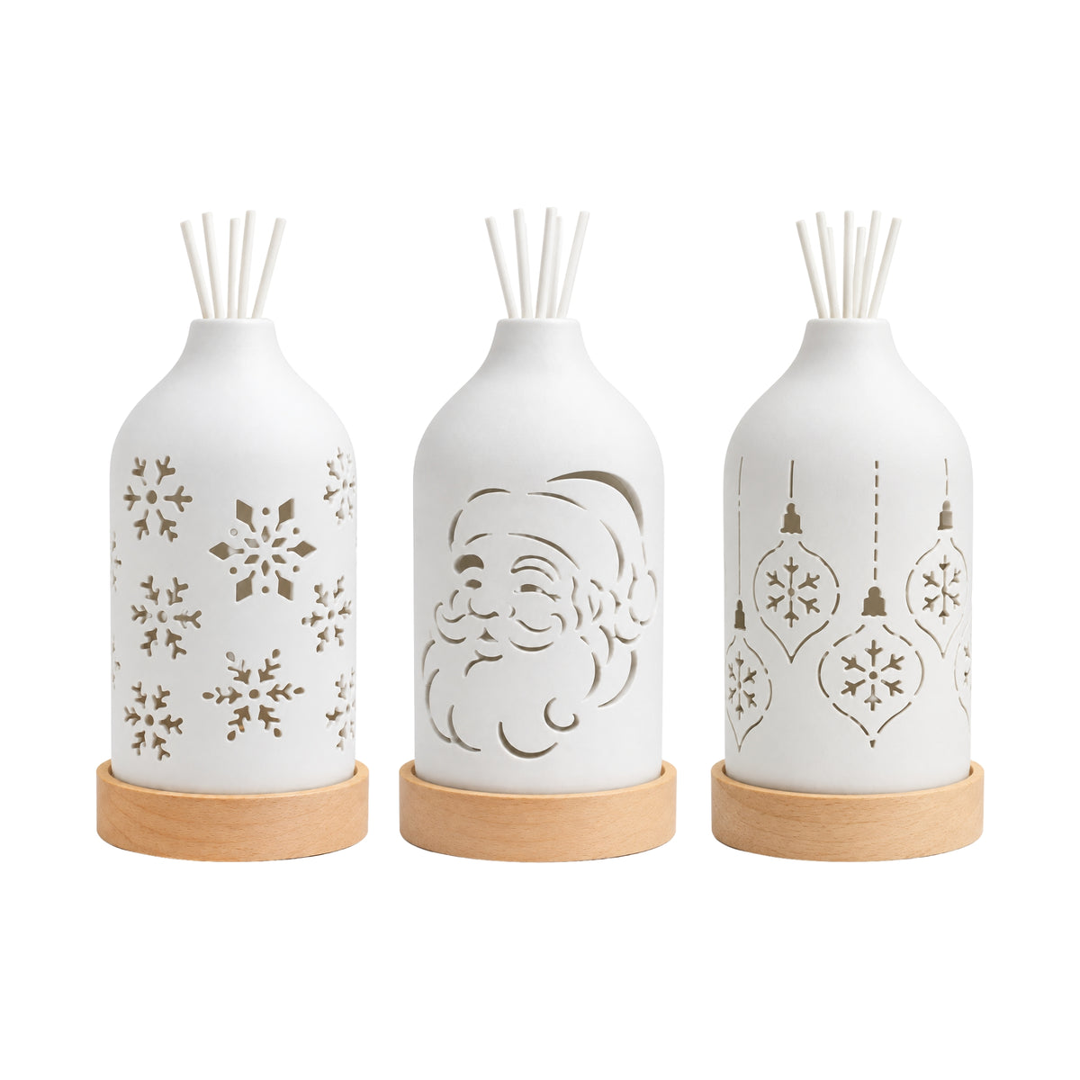 Woodside Home Living Christmas LED Ceramic Diffuser - Various Designs