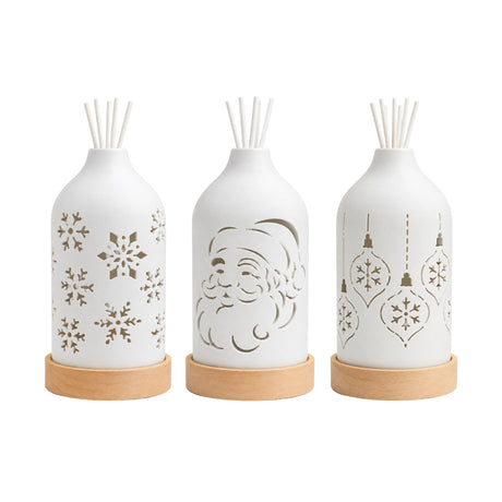 Woodside Home Living Christmas LED Ceramic Diffuser - Various Designs