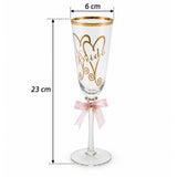 Bride and Groom Celebration Flutes