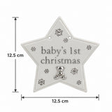 Bambino Christmas Tree Hanging Decoration - Baby's 1st Christmas Star