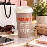 Ultimate Girl Gift Ceramic Travel Mug - Shopaholic
