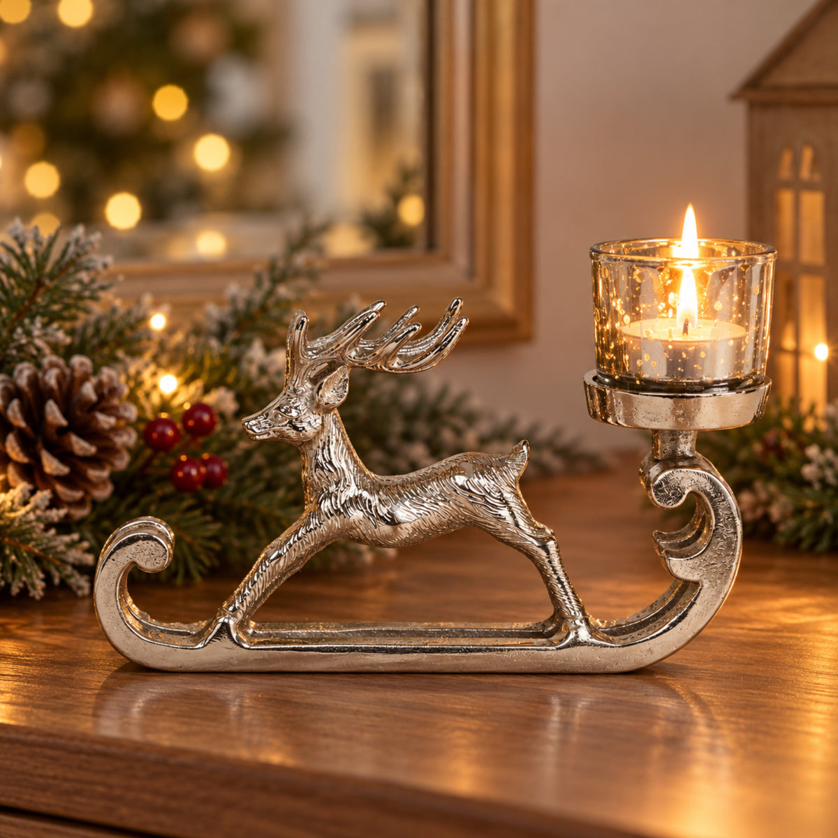 Reindeer Tealight Candle  Holder