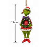 The Grinch by Jim Shore Hanging Ornament - Grinch with Wreath