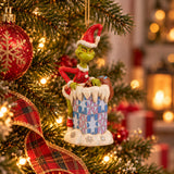 The Grinch by Jim Shore Hanging Ornament - Grinch Climbing in Chimney