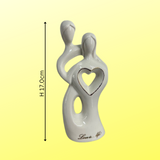 Love Is Life Figurine & Green Vase & Flowers Treat Box Gift Wedding Anniversary