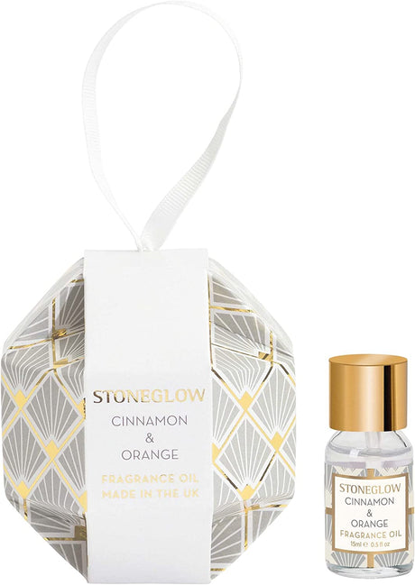 Stoneglow Candles Seasonal Fragrance Oil Bauble - Cinnamon & Orange