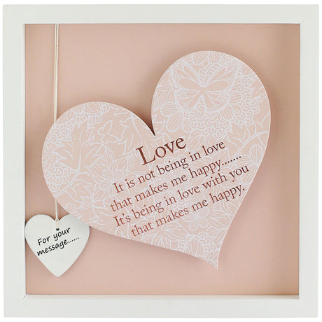 Said with Sentiment Heart in Frame - Love