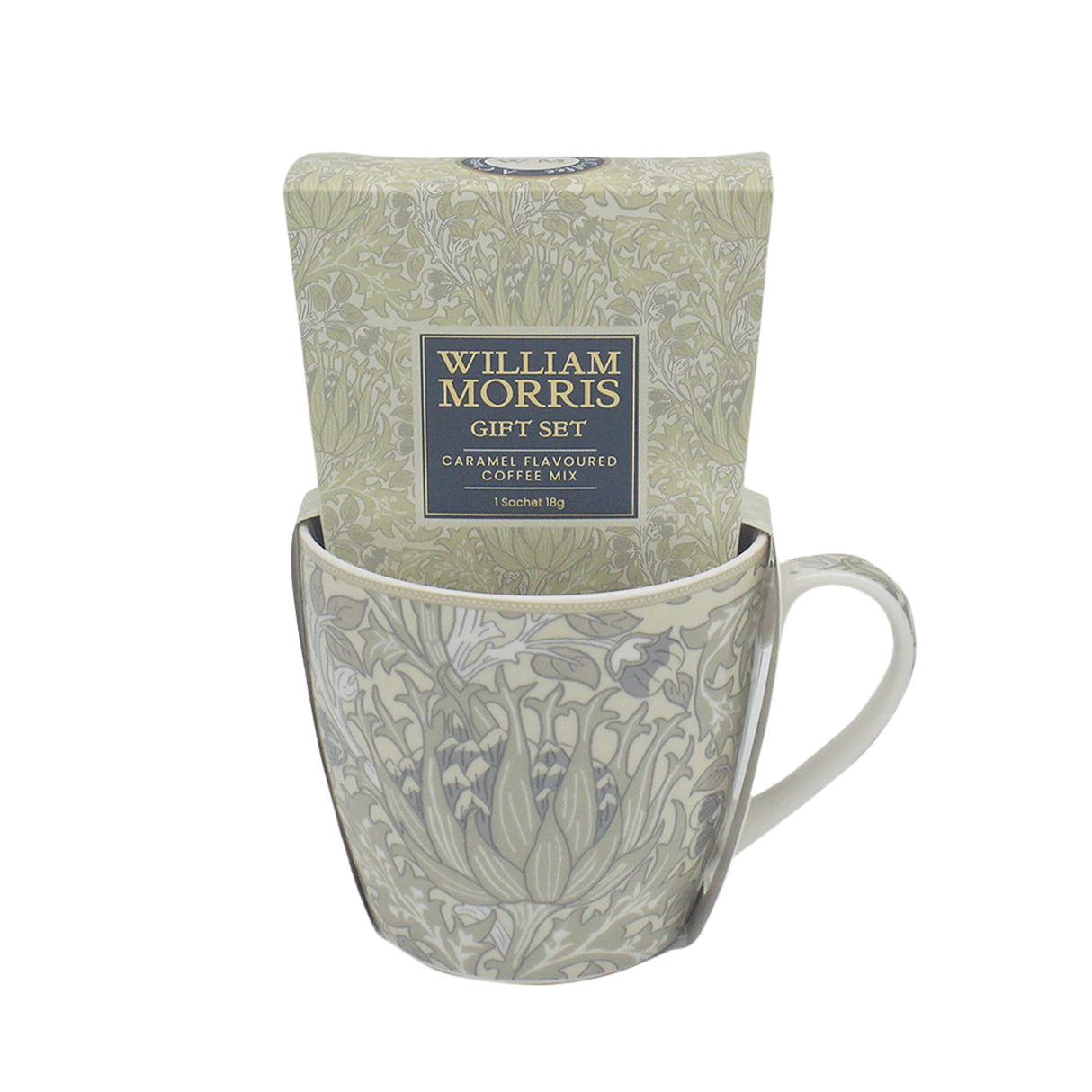 William Morris Mug & Coffee Gift Set - Artichoke