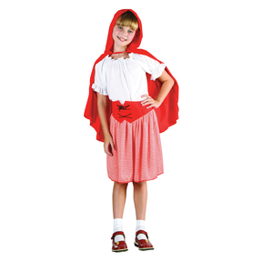 Childs Red Riding Hood Fancy Dress Costume