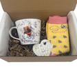 Bee Happy Mug Plaque Socks Treat Box Gift Hamper	