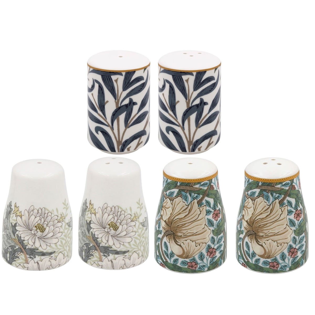 William Morris Salt & Pepper Pot Set - Various Designs