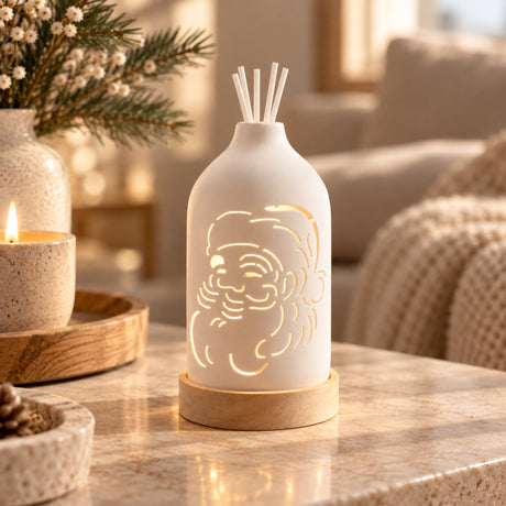 Woodside Home Living Christmas LED Ceramic Diffuser - Santa